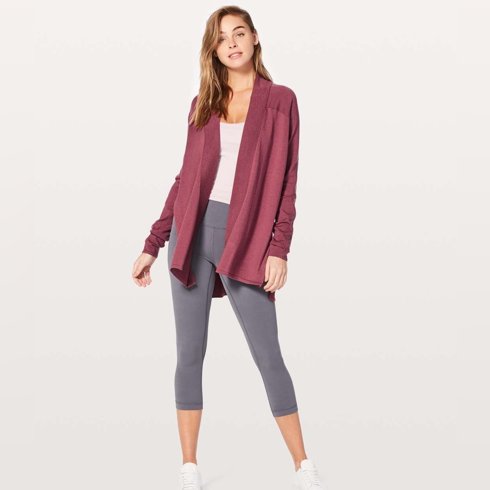 NWOT Lululemon Blissful Zen Sweater size 6 in so merlot